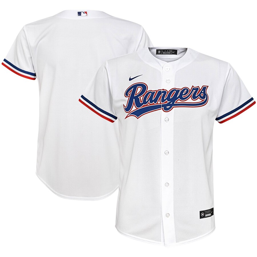 Texas Rangers Nike Youth Home 2020 MLB Team Jersey White